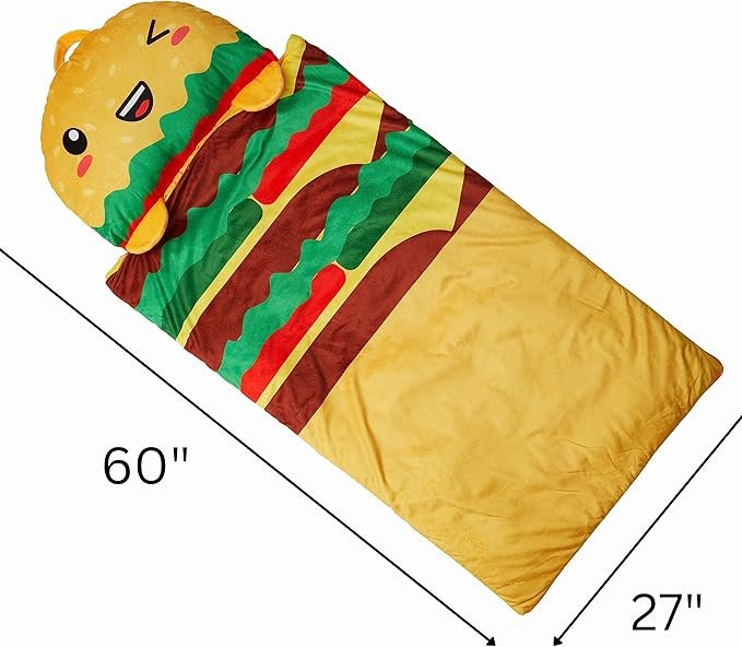 Hamburger Sleeping Bag - Size View